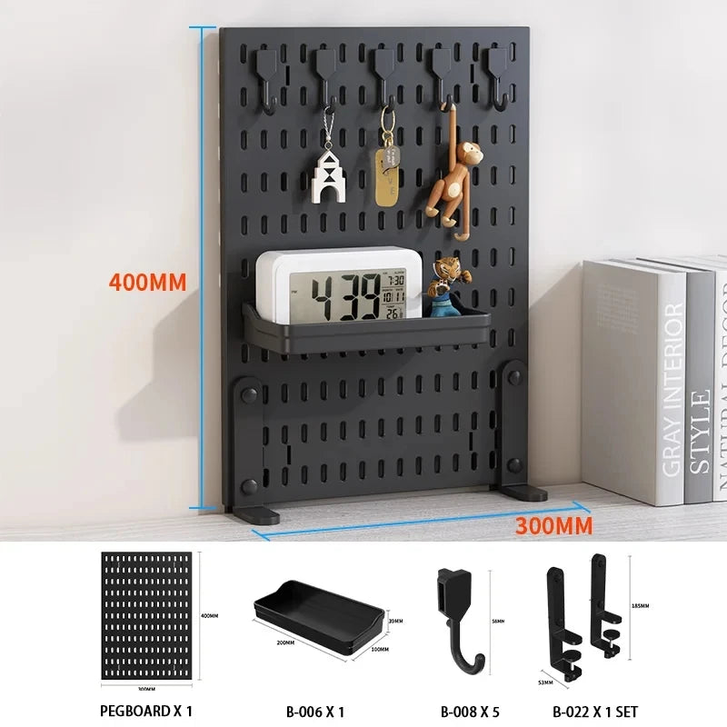 Desktop Pegboard Storage Organizer Kit
