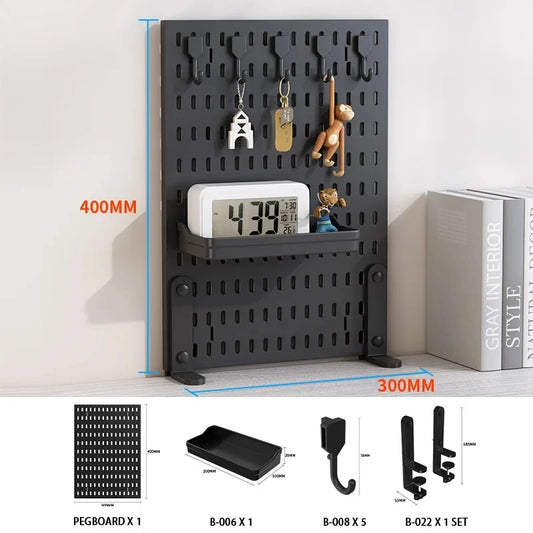 Desktop Pegboard Storage Organizer Kit