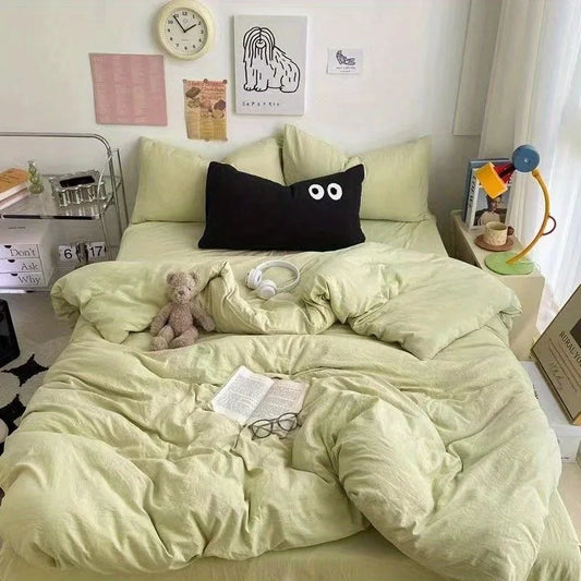 Cute Duvet Cover Set with Bed Sheet & Pillowcases