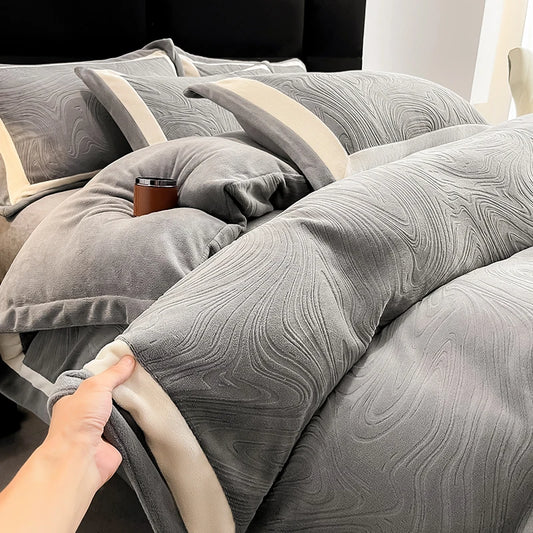 Luxury Milk Velvet Duvet Cover Set