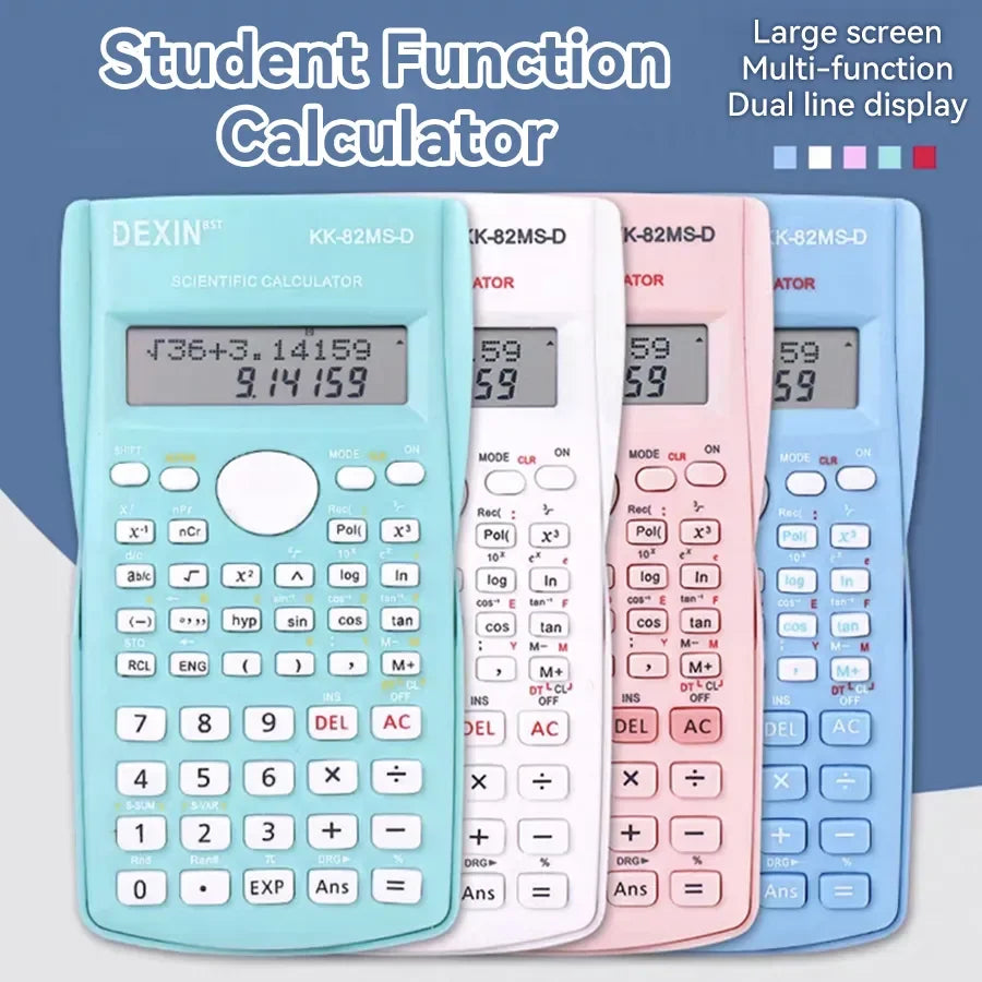 Scientific Calculator 12-Digit Dual Line Display