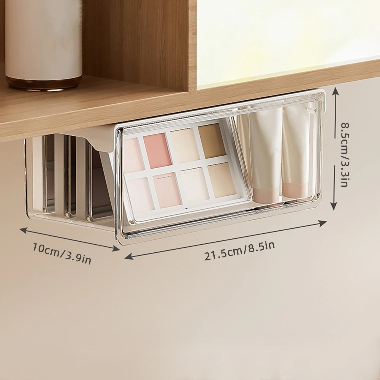 Transparent Pull-Out Drawer Storage Box