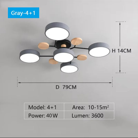 3 Colour Ceiling Light for Living Room & Bedroom