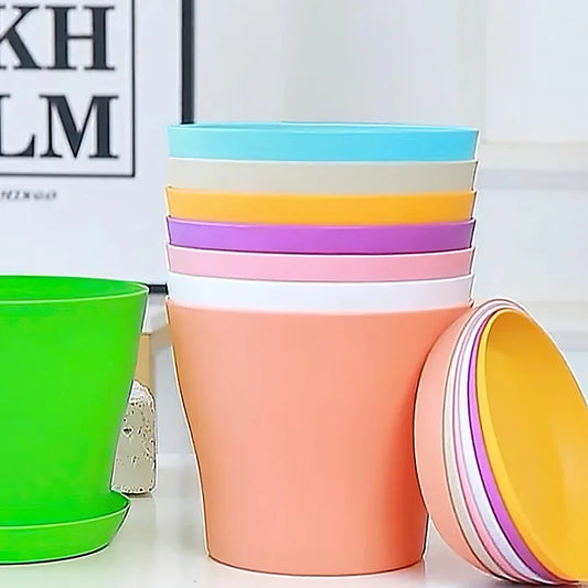 Modern Round Plant Pot for Succulents & Indoor Plants