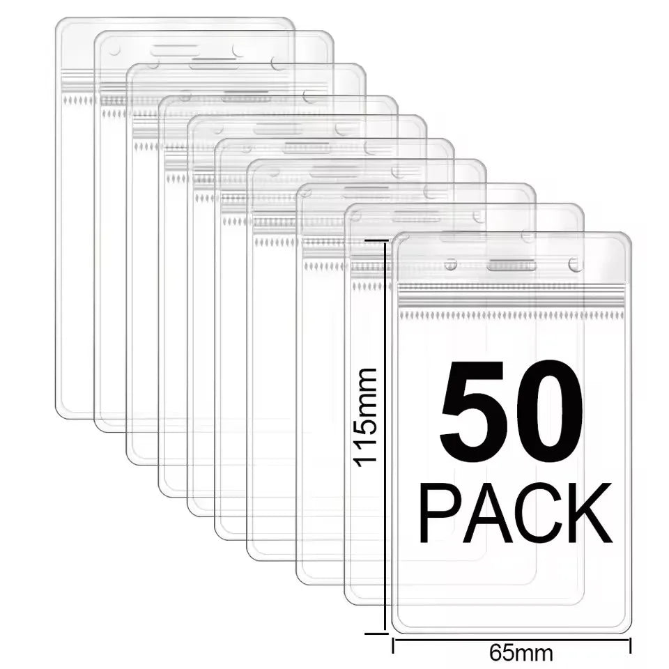 Waterproof Vertical ID Card Holder