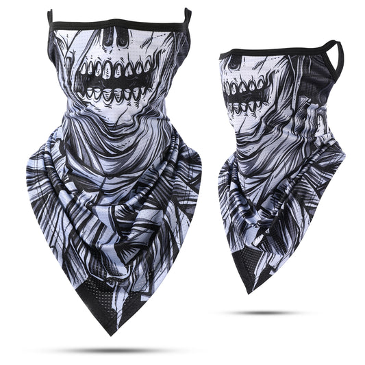 Skull Print Neck Gaiter Mask