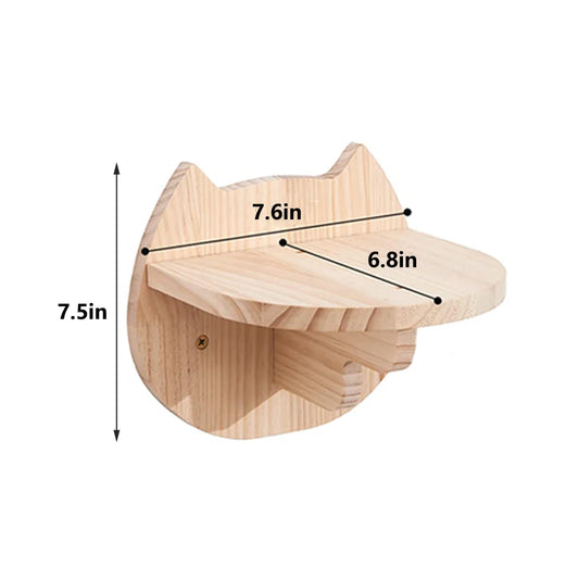 Wall Mounted Cat Climbing Shelf & Scratcher