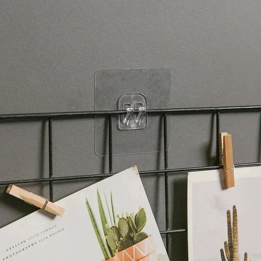 Transparent Self-Adhesive Wall Hooks