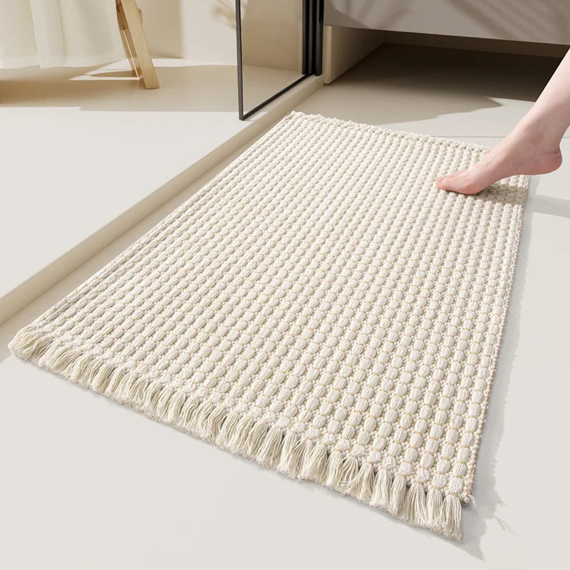 Woven Tassel Runner Rug