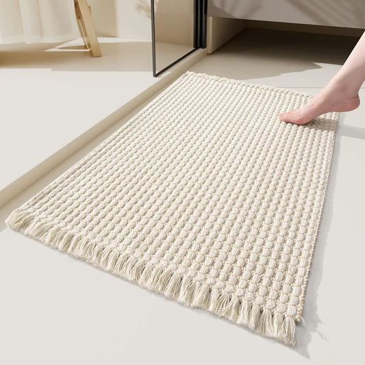 Woven Tassel Runner Rug