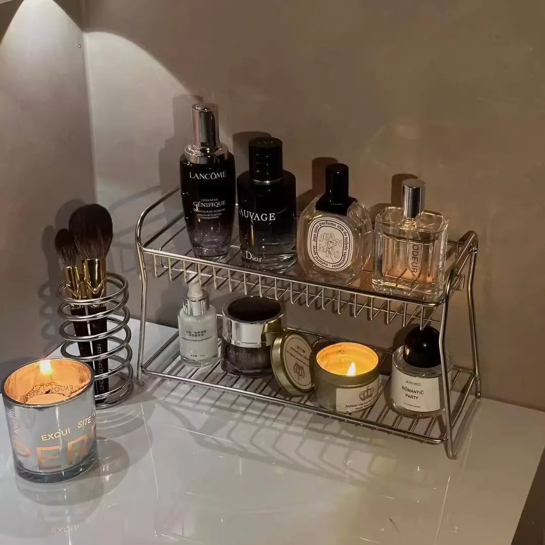 2-Tier Metal Cosmetic Organiser