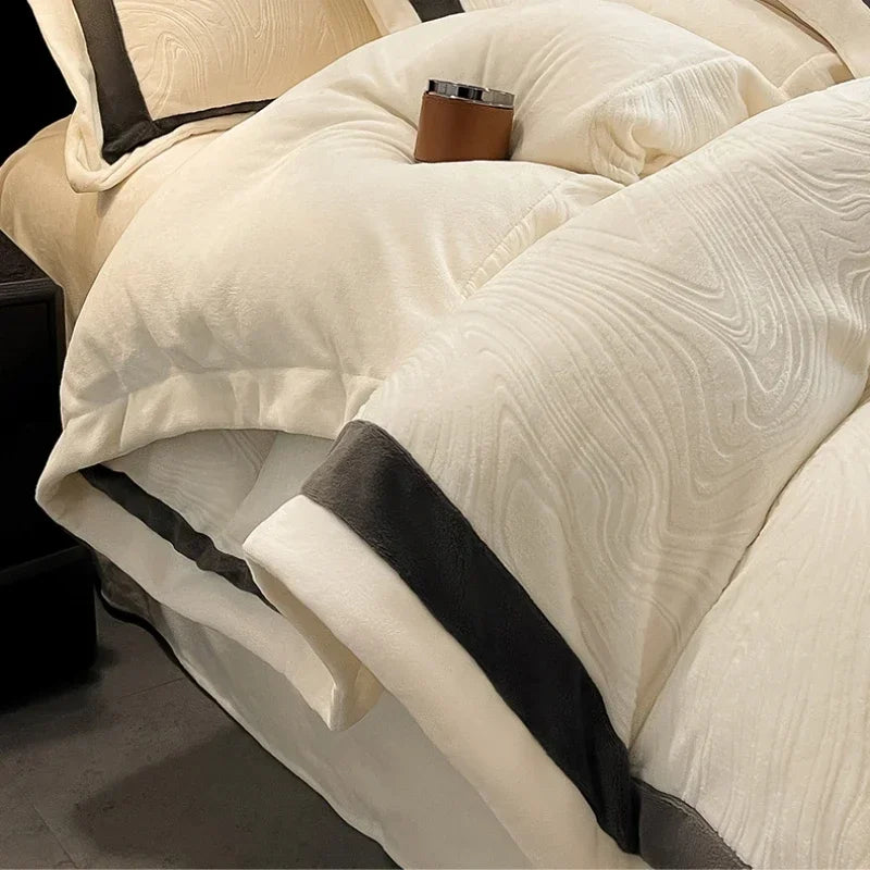 Luxury Milk Velvet Duvet Cover Set