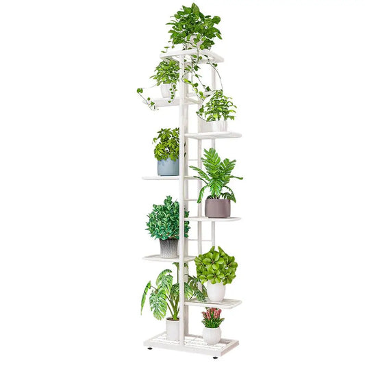 8-Tier Metal Plant Stand with 9 Pot Holders