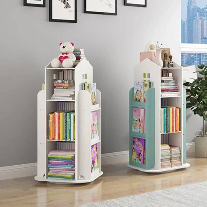 360° Rotating Kids Bookshelf