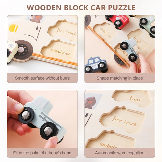 Wooden 3D Car Puzzle