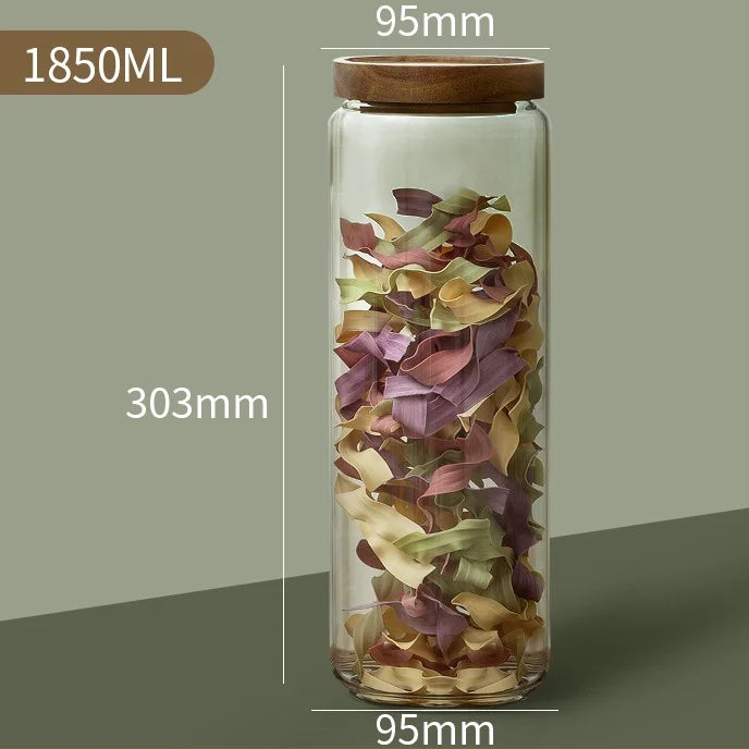 Glass Airtight Storage Bottle Jar