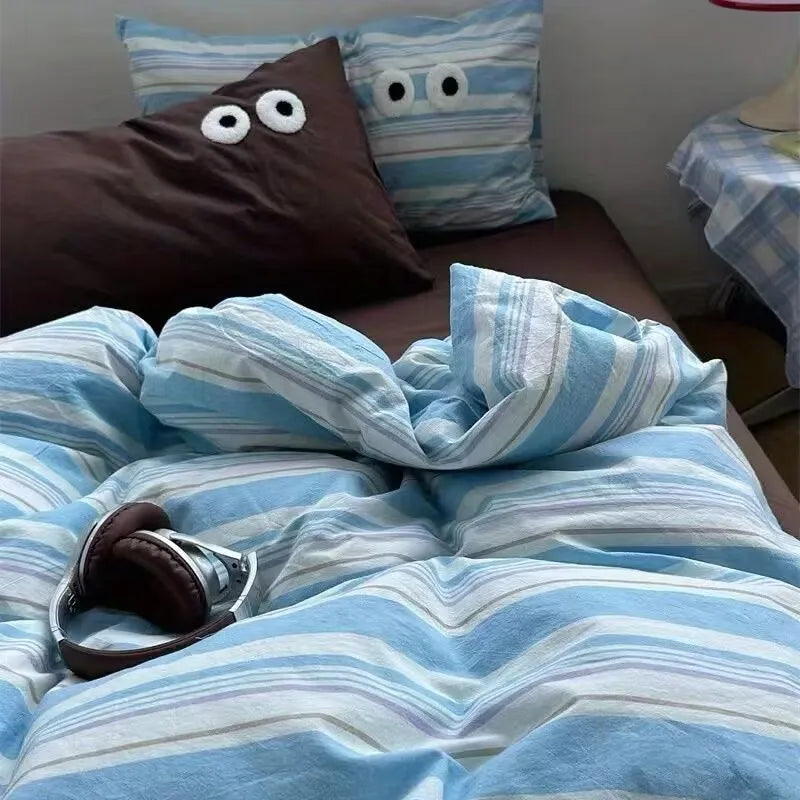 Cute Duvet Cover Set with Bed Sheet & Pillowcases