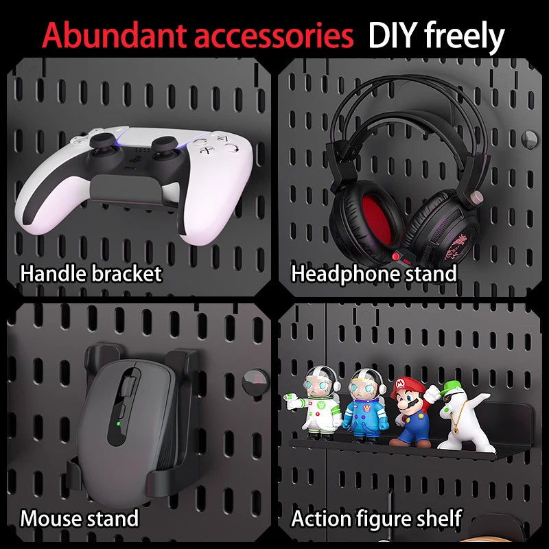 Desktop Pegboard Storage Organizer Kit
