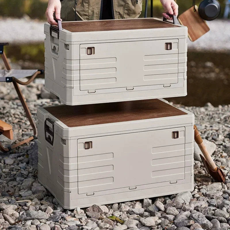 Foldable Outdoor Camping Storage Box with Lid