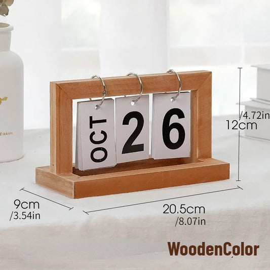 Vintage Wooden Calendar