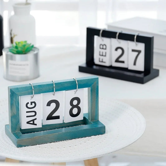 Vintage Wooden Calendar