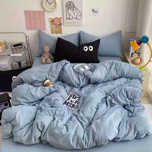 Cute Duvet Cover Set with Bed Sheet & Pillowcases