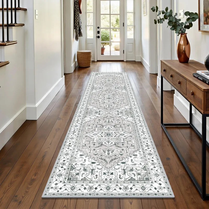Vintage Persian Floral Runner Rug
