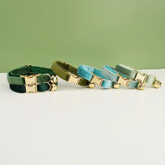 Personalized Velvet Cat Collar