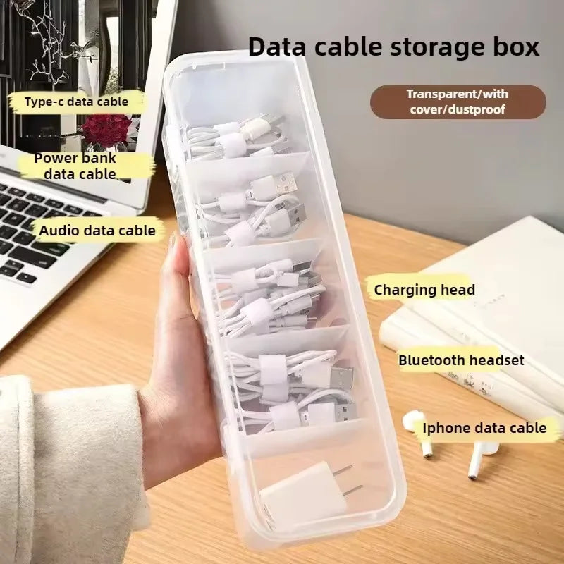 Clear Cable Organizer Box