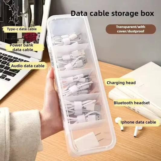 Clear Cable Organizer Box
