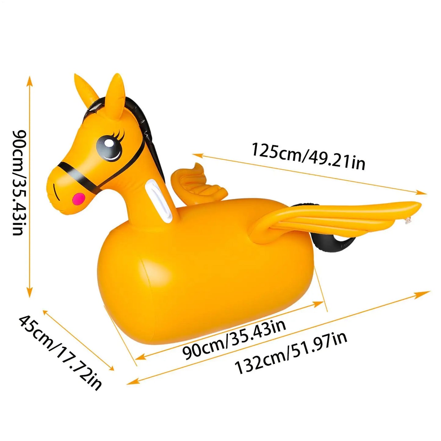 Inflatable Bouncy Horse Ride-On Toy