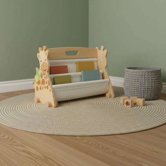 Giraffe Wooden Kids Bookshelf