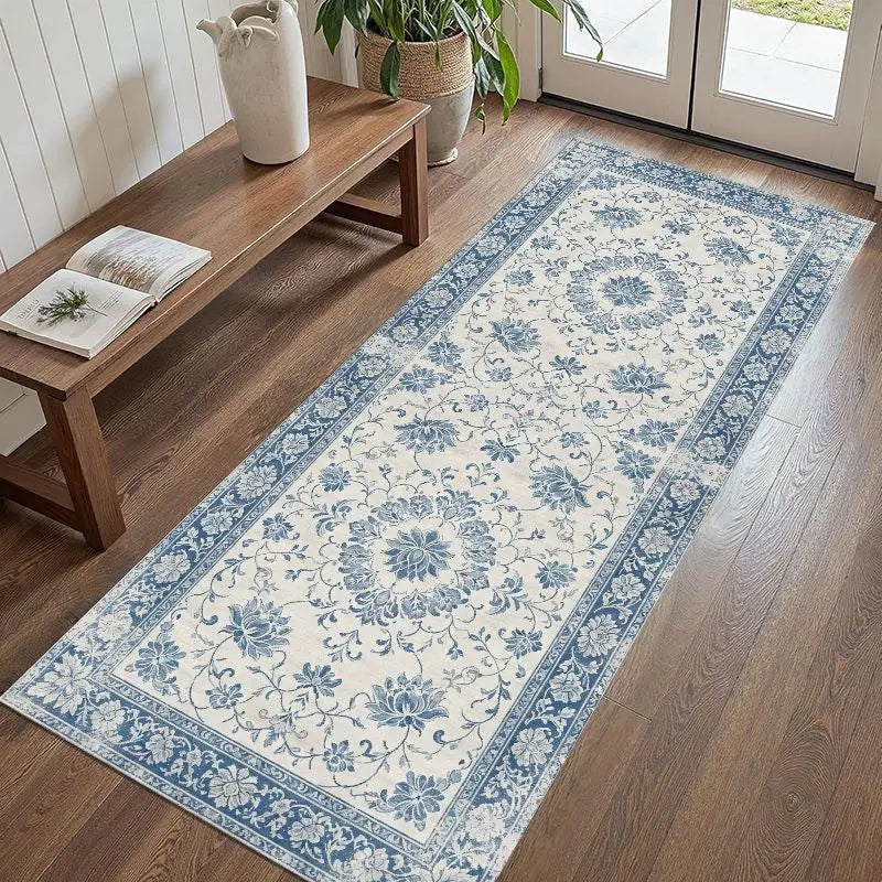 Vintage Floral Hallway Runner Rug