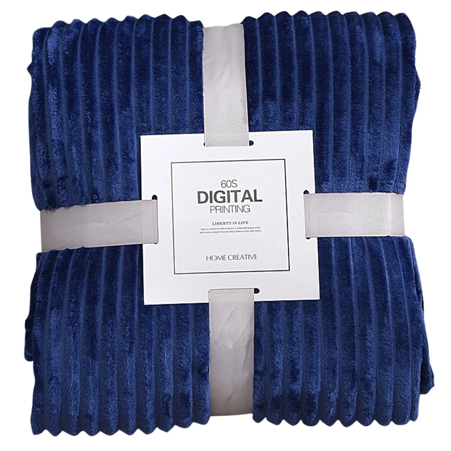 Striped Flannel Throw Blanket