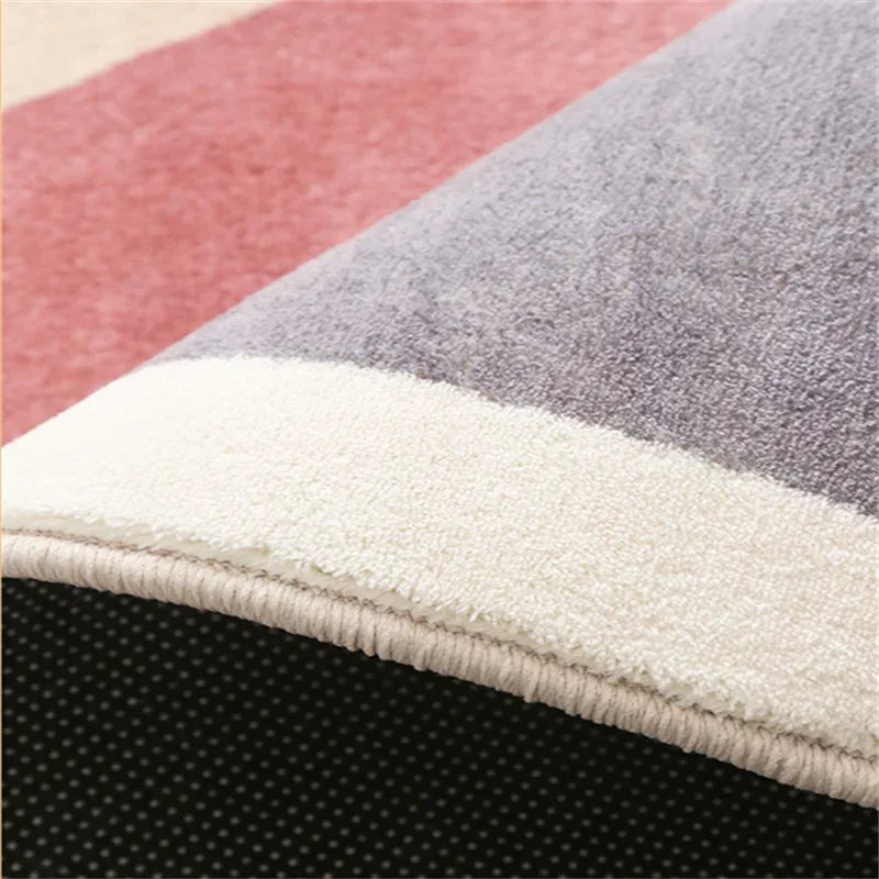 Plush Pink Non-Slip Rug