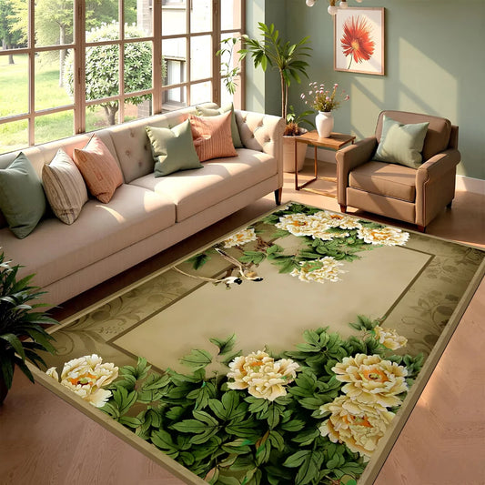 Vintage Floral Area Rug