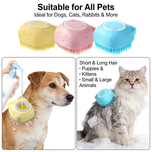 2-in-1 Pet Bath Massage Brush