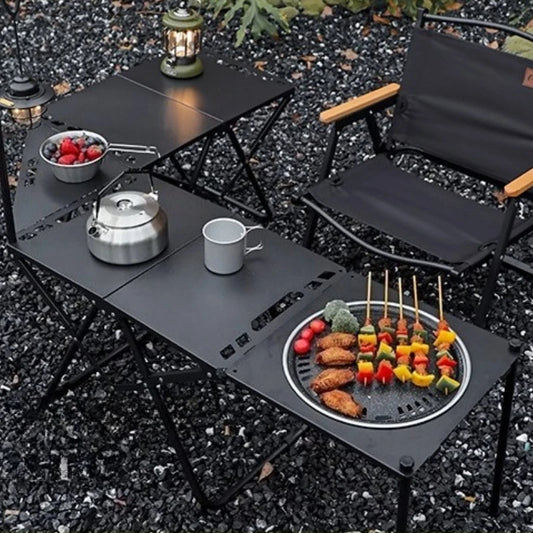 Outdoor Fire Pit Dining Table for Patio