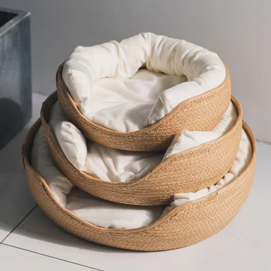 Soft Pet Bed Sofa with Removable Cushion