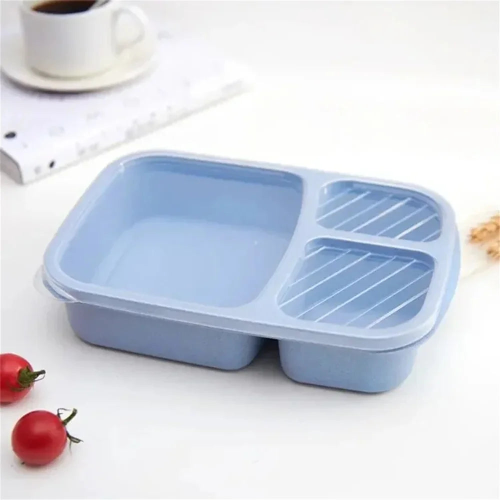 3 Compartment Food Storage Container for Meal Prep & School Lunches