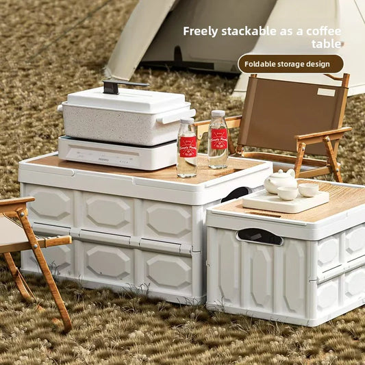 Foldable Outdoor Camping Storage Box with Lid