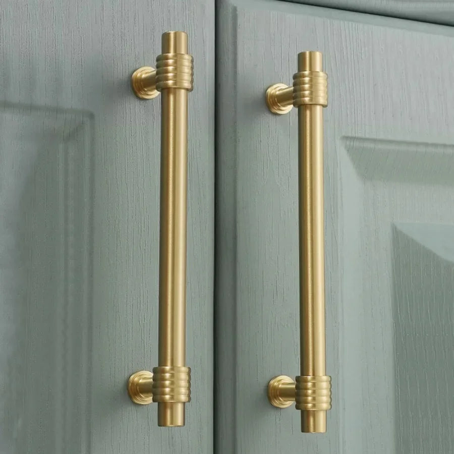 French Solid Brass Cabinet Handles