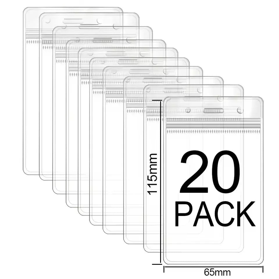 Waterproof Vertical ID Card Holder