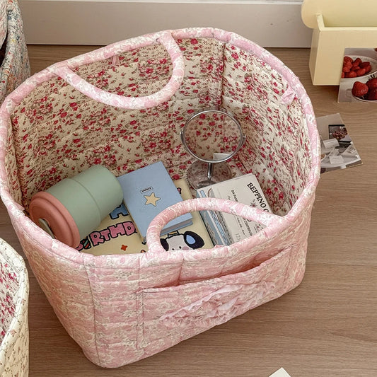Floral Foldable Storage Basket