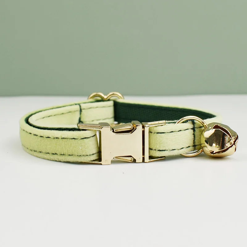 Personalized Velvet Cat Collar