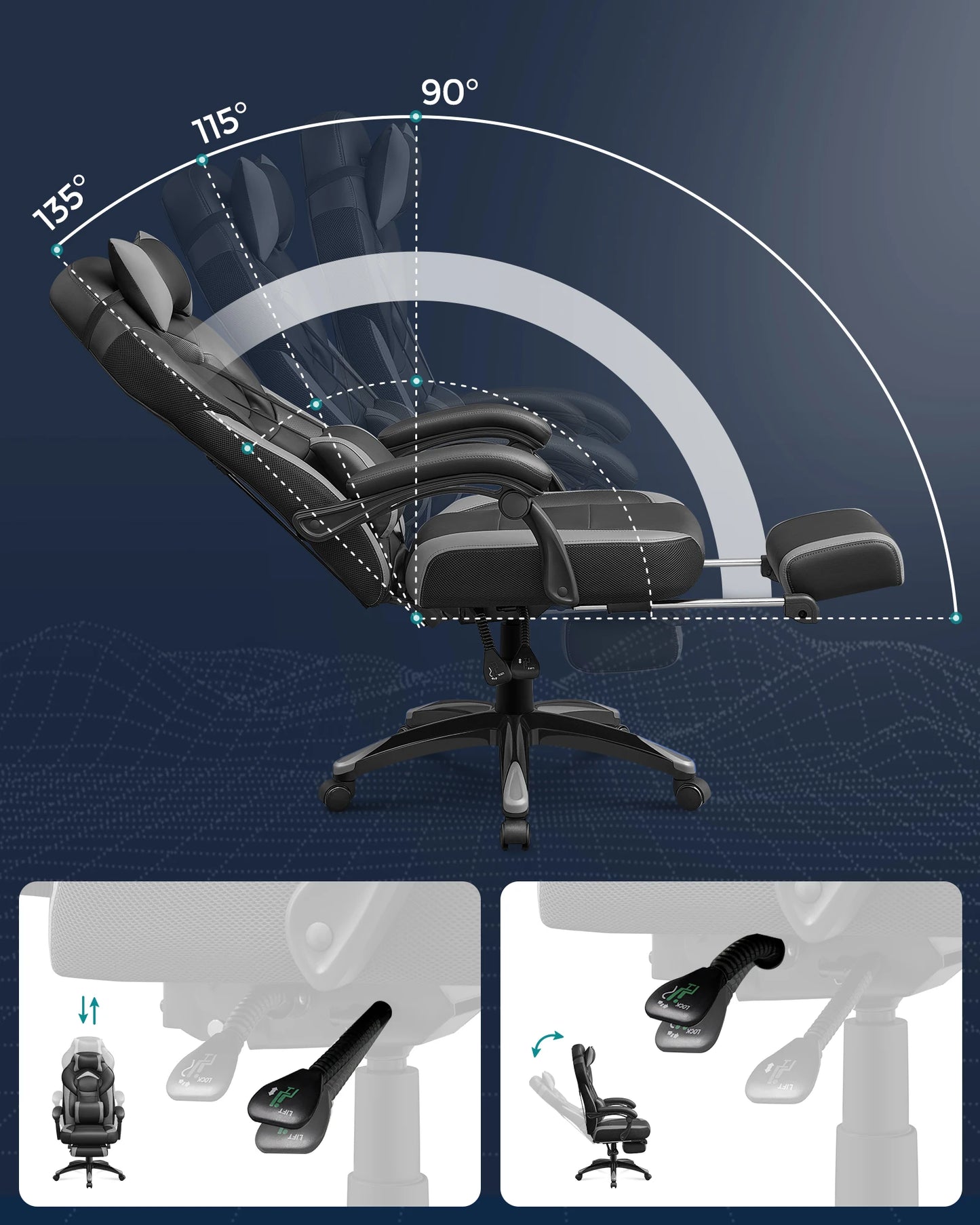 Height Adjustable Office Chair