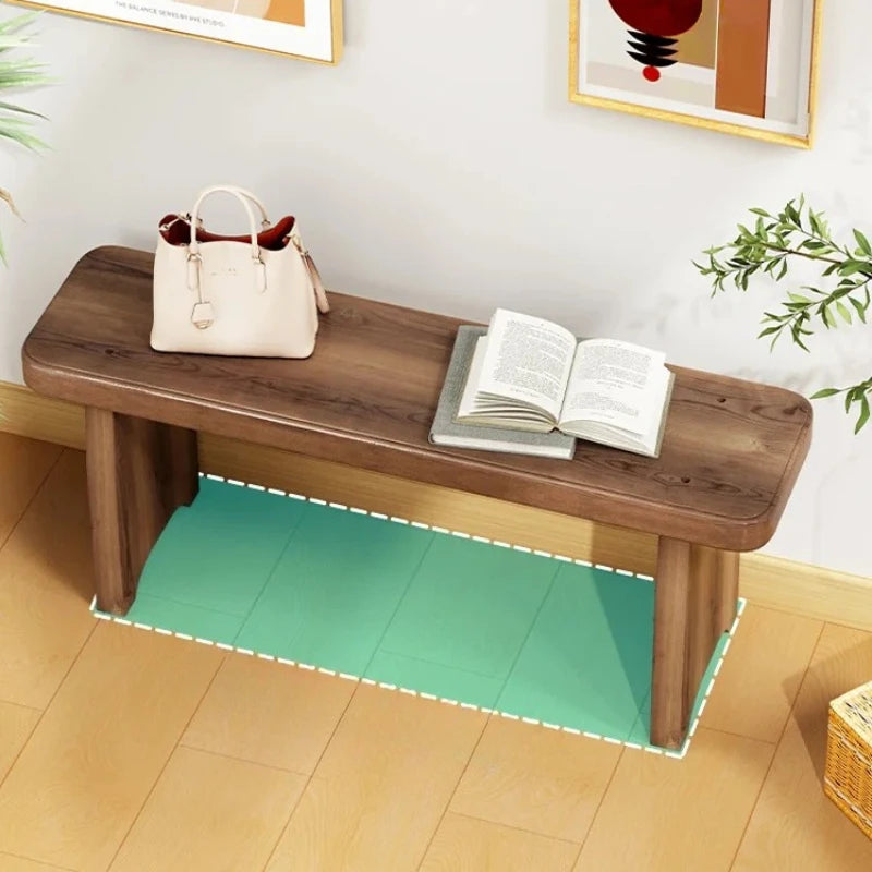 Solid Wood Entryway Bench