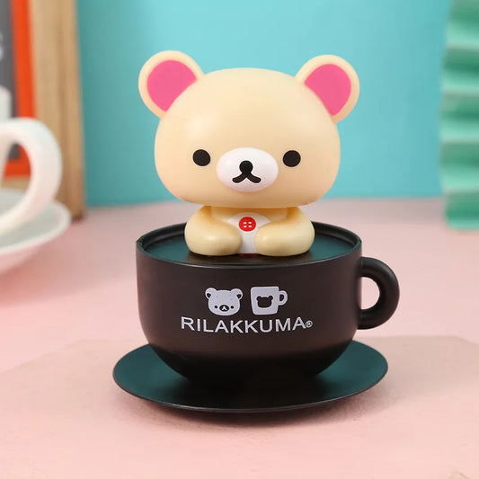 Solar Nodding Bear Figure