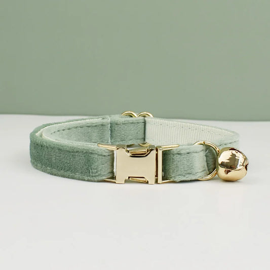 Personalized Velvet Cat Collar
