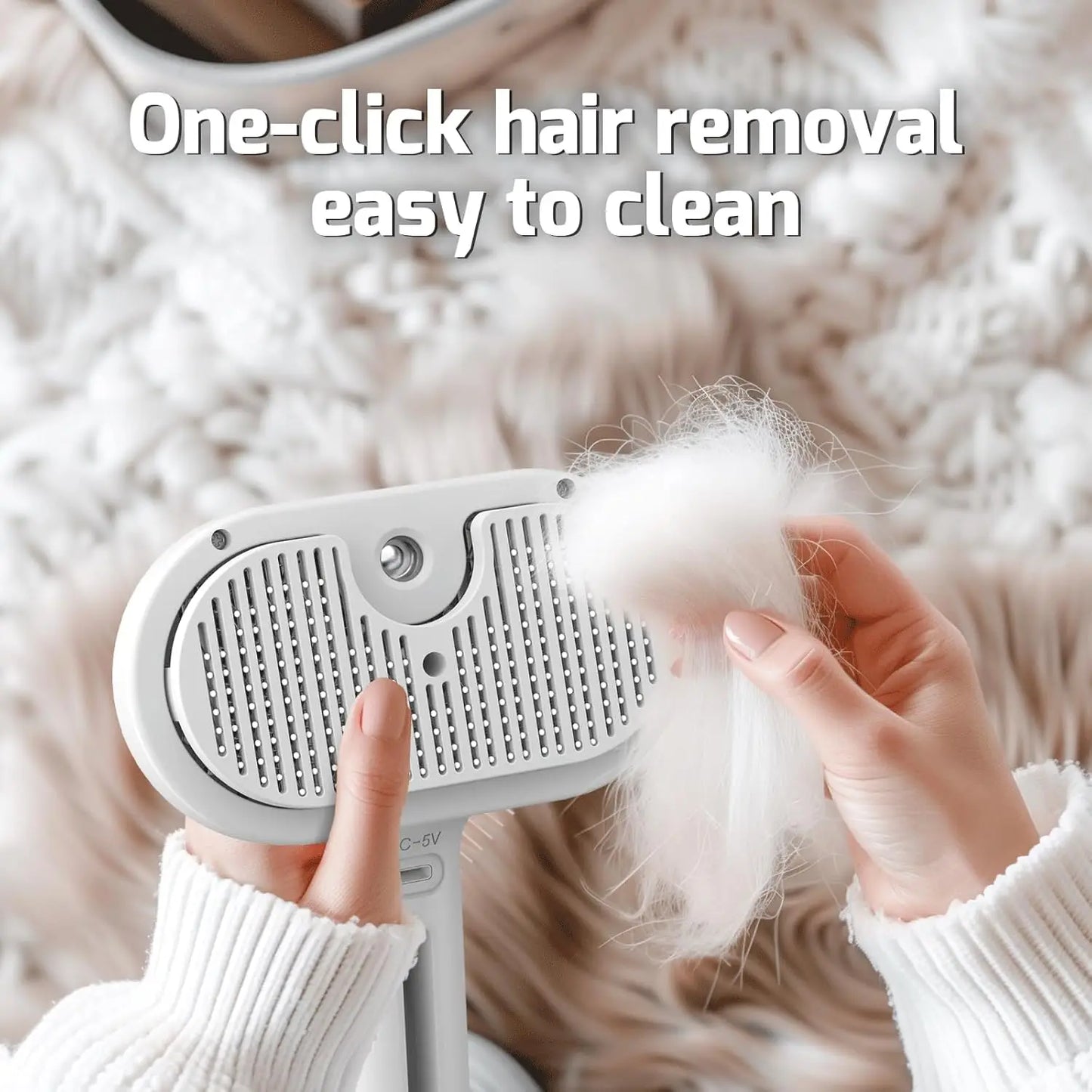 Pet Steam Grooming Brush